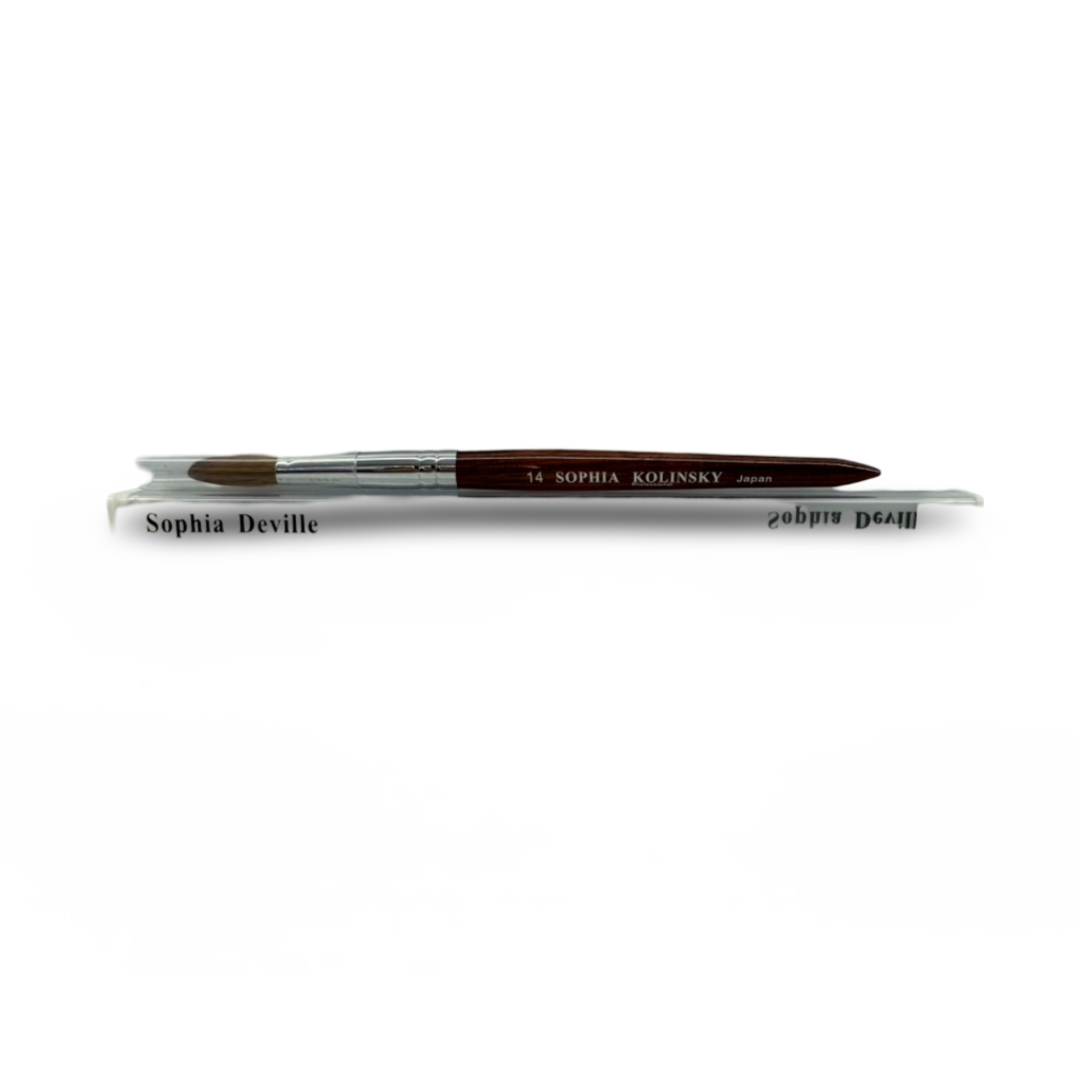 Sophia Deville - Kolinsky Acrylic Nail Brush (0.7 oz) Size 14