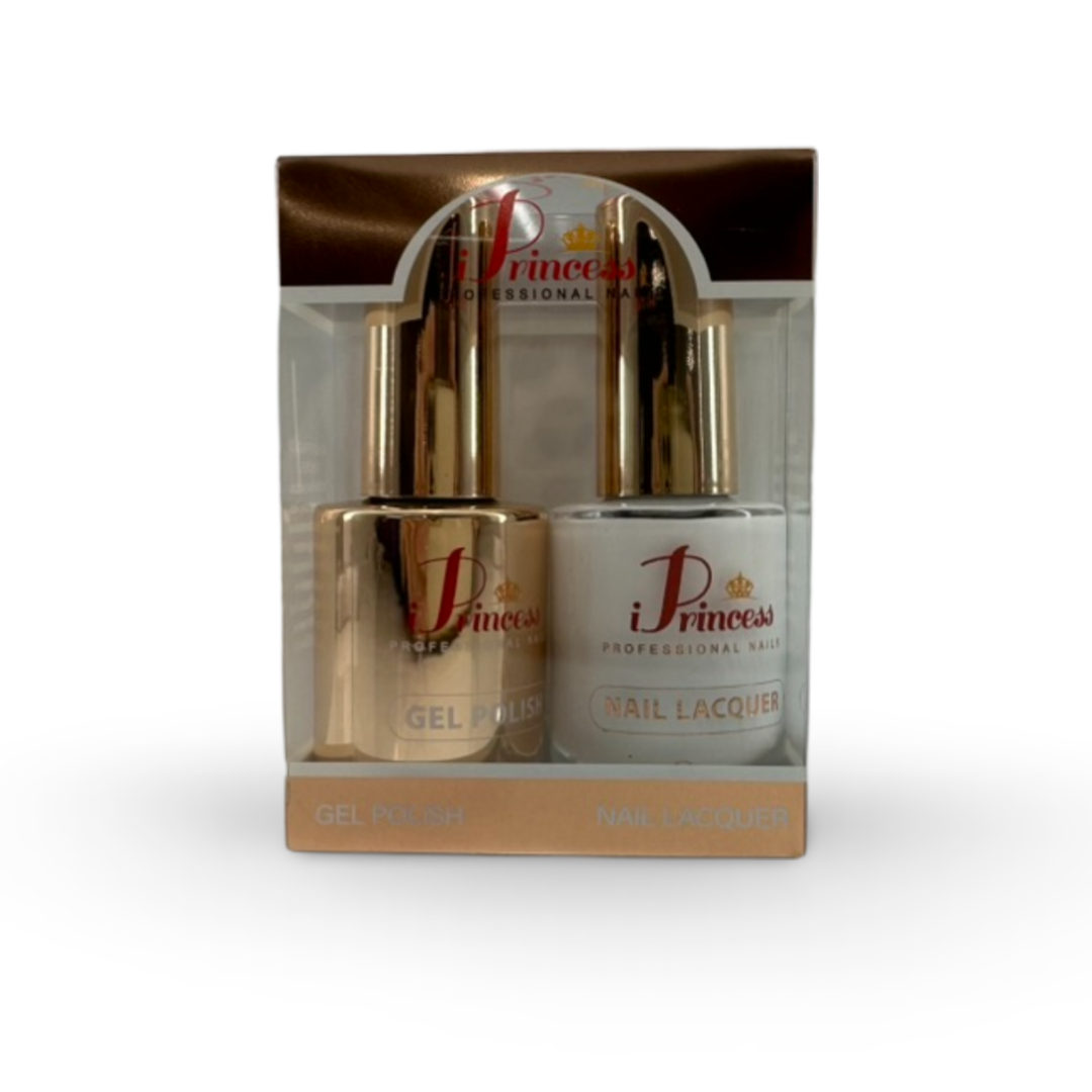 iPrincess - Gel Nail Polish + Nail Lacquer (Duo) White